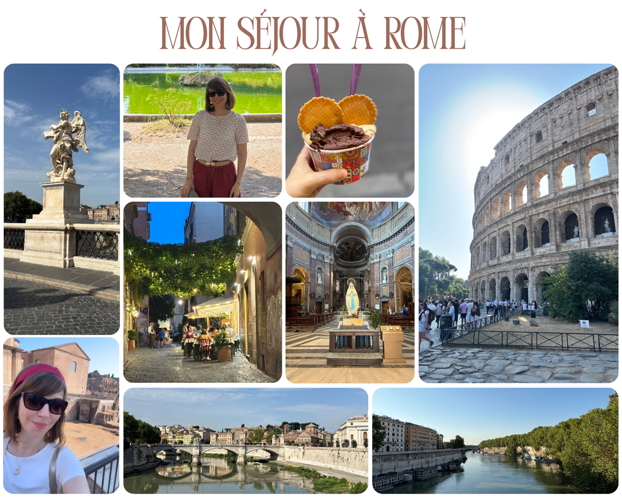 Le Colisée de Rome au soleil, première étape d'un séjour de trois jours